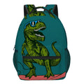 Colorful dinosaur surfer toddler backpack by Everything Baby, ideal for preschool kids, featuring fun dinosaur and surfboard design.
