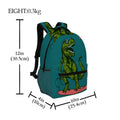 Dinosaur surfer toddler backpack for preschool kids, featuring a colorful dinosaur design, suitable for boys and girls.