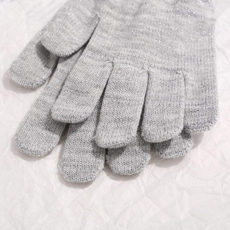 Pair of colorful knit magic gloves for kids, warm and stretchy, suitable for boys and girls in winter, by Everything Baby.