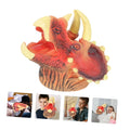 Educational Triceratops dinosaur hand puppet for kids, perfect for role-play and outdoor fun, by Everything Baby.