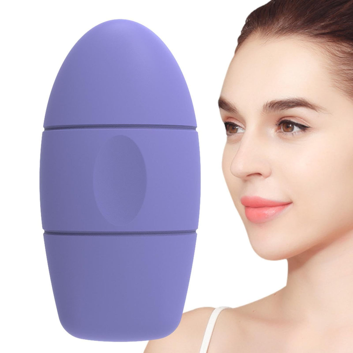 Baby facial cooler and ice roller for puffiness, dark circles, and gentle massage, part of baby health and grooming skincare kit.