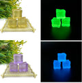Set of 24 simulated fluorescent ice cubes from Everything Baby, reusable crystal gems for home decor and kids’ building toy play.