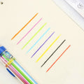 Set of 8 in 1 press-on crayons with transparent oil pastel barrels, colorful art and graffiti drawing crayons for kids.