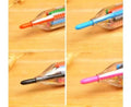 Set of 4 Everything Baby 8-in-1 press-on crayons with transparent barrels and colorful oil pastel design for kids' art and drawing.