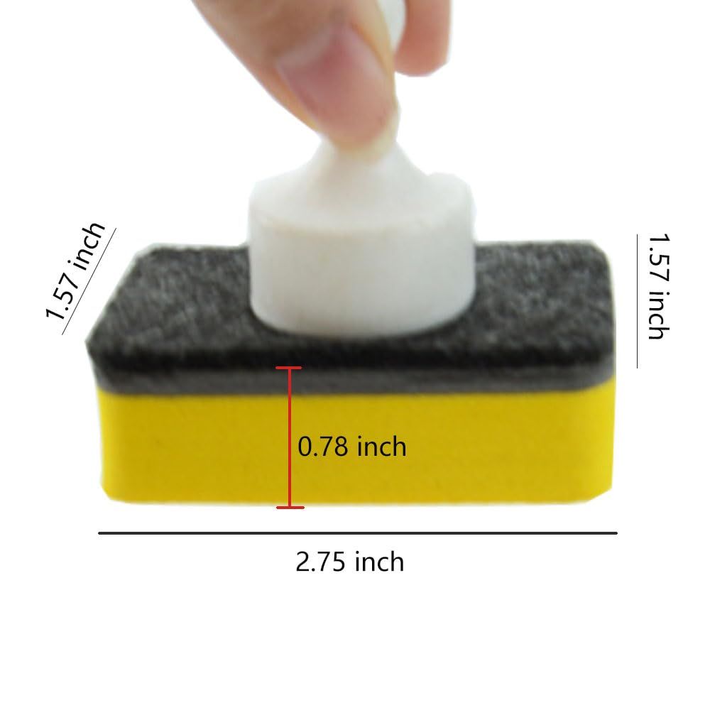 10-pack magnetic whiteboard erasers by Everything Baby, small dry erase board cleaners for classroom or home use.
