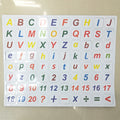 Magnetic alphabet toys for kids showing colorful letter magnets on a refrigerator, designed for learning letters and words.