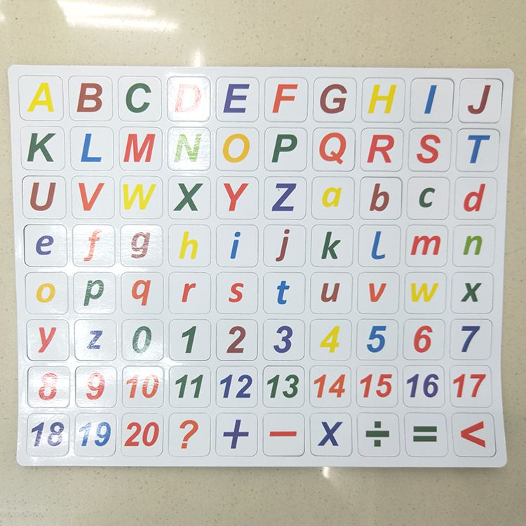 Magnetic alphabet toys for kids showing colorful letter magnets on a refrigerator, designed for learning letters and words.