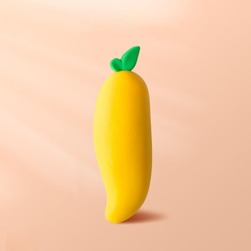 Cute three fruit erasers from Everything Baby, featuring colorful, playful designs for kids' art and drawing fun.