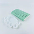 Plastic paint palette for artists, with multiple wells for mixing colors, ideal for painting and art projects.