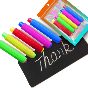 Set of five colorful plastic chalk holders for kids and teachers, adjustable for school and drawing boards, by Everything Baby.