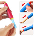Colorful plastic chalk holders set for kids and teachers, adjustable chalk holders for school and drawing boards by Everything Baby.