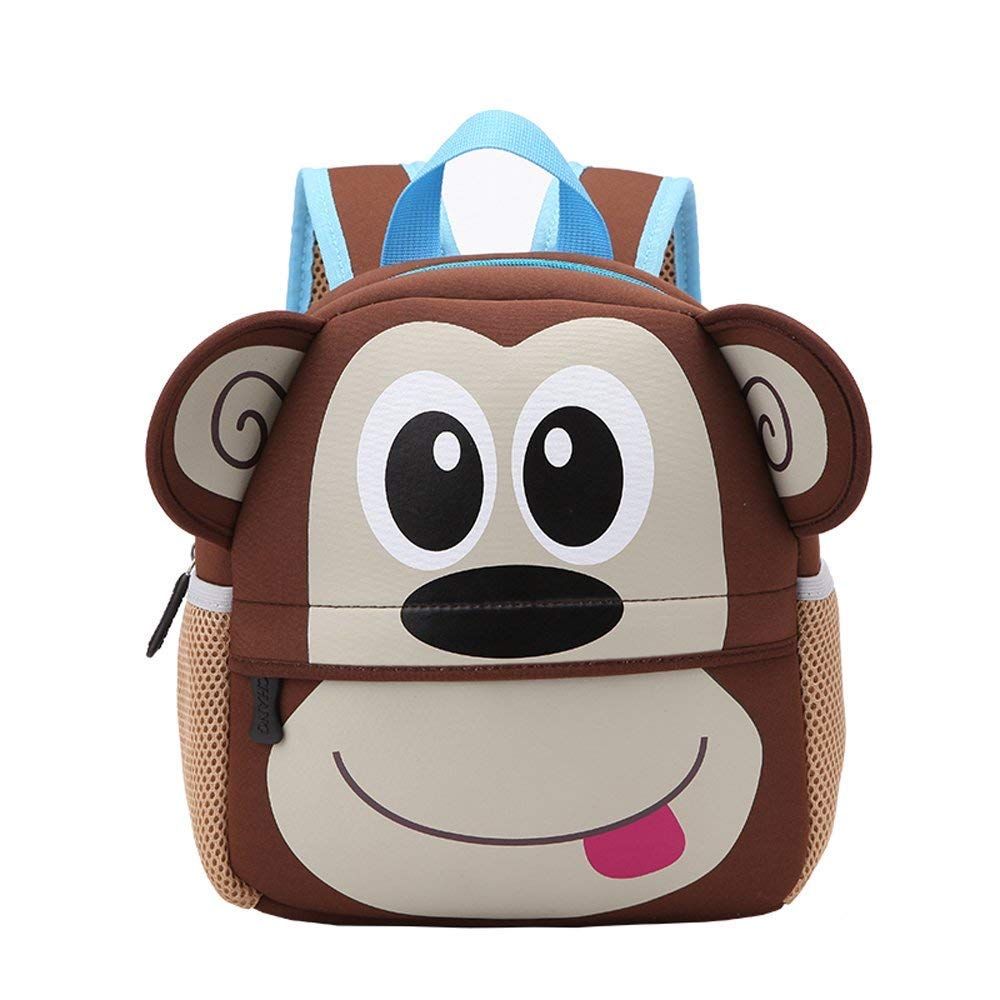 Cute neoprene toddler backpack for boys and girls featuring cartoon design, perfect for preschool and kindergarten use.