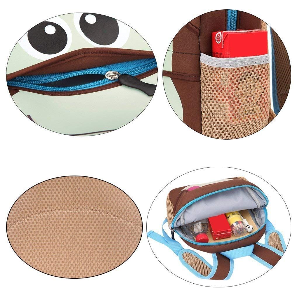 Cute neoprene toddler backpack for boys and girls with cartoon design, ideal for kindergarten and preschool.