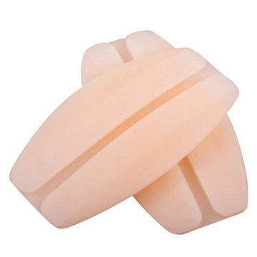Pair of nude silicone bra strap cushions from Everything Baby, providing non-slip shoulder support and comfort.