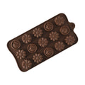 Silicone flower-shaped candy mold by Everything Baby, safe for freezer and oven, ideal for making pretend play treats for kids