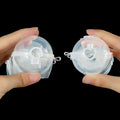 Transparent 4-cavity ice ball mold by Everything Baby for DIY round ice cubes, perfect for bars, parties, and creative play.