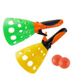 Two-piece beach toy set with catch balls for kids, outdoor toss and catch game, ideal for beach and outdoor play activities.