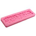 Silicone cake fondant mold with rose flower design for cake decoration and sugarcraft, suitable for baking and decorating cakes.