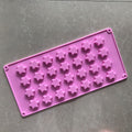 Star-shaped silicone ice cube tray and chocolate mold for babies and kids, easy-release non-stick mold for soap, pudding, and Jello.