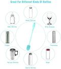 Silicone bottle cleaning brush with long handle for baby bottles, BPA-free water bottle cleaner, suitable for Hydro Flask and sports bottles
