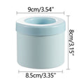 Light blue silicone ice cube mold by Everything Baby for making decompress ice cubes for drinks, juice, and freezer use.