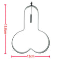 Stainless steel funny egg ring with foldable handle for making shaped eggs, ideal for DIY kitchen, part of pretend play toys for kids