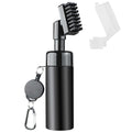 Golf water cleaning brush with spray bottle, retractable cover, and 5-ounce water capacity, part of golf club cleaning kit with cover.