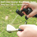 Golf water cleaner brush with spray bottle, retractable cover, for cleaning golf clubs, from Everything Baby, 5-ounce water capacity
