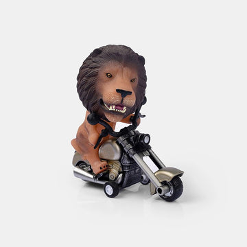 Baby and kids' motorcycle decor by Everything Baby featuring a biker animal riding a small motorcycle bike for home decor.