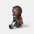 Baby and kids' motorcycle decor by Everything Baby featuring a cute biker animal riding a small motorcycle bike statue for home decor.