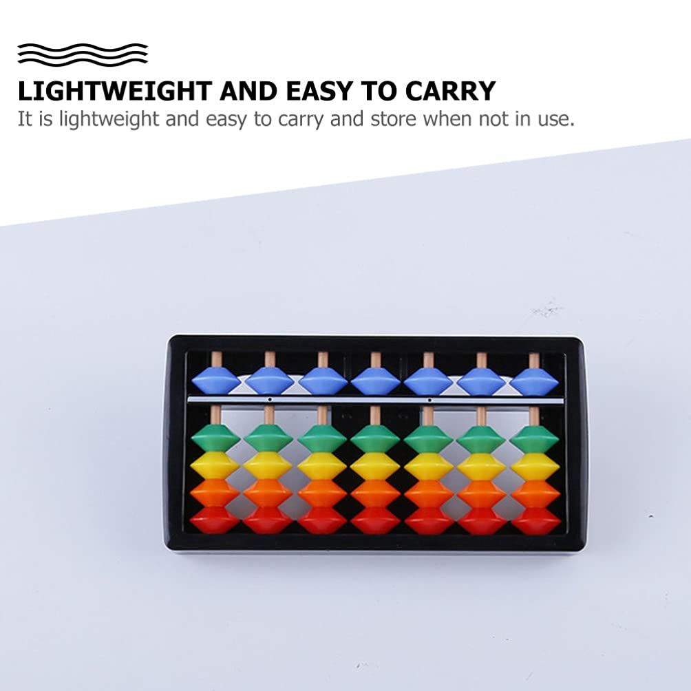 Chinese abacus for kids with 7 gears, educational math toy for developing digits and brain skills, perfect for learning math.