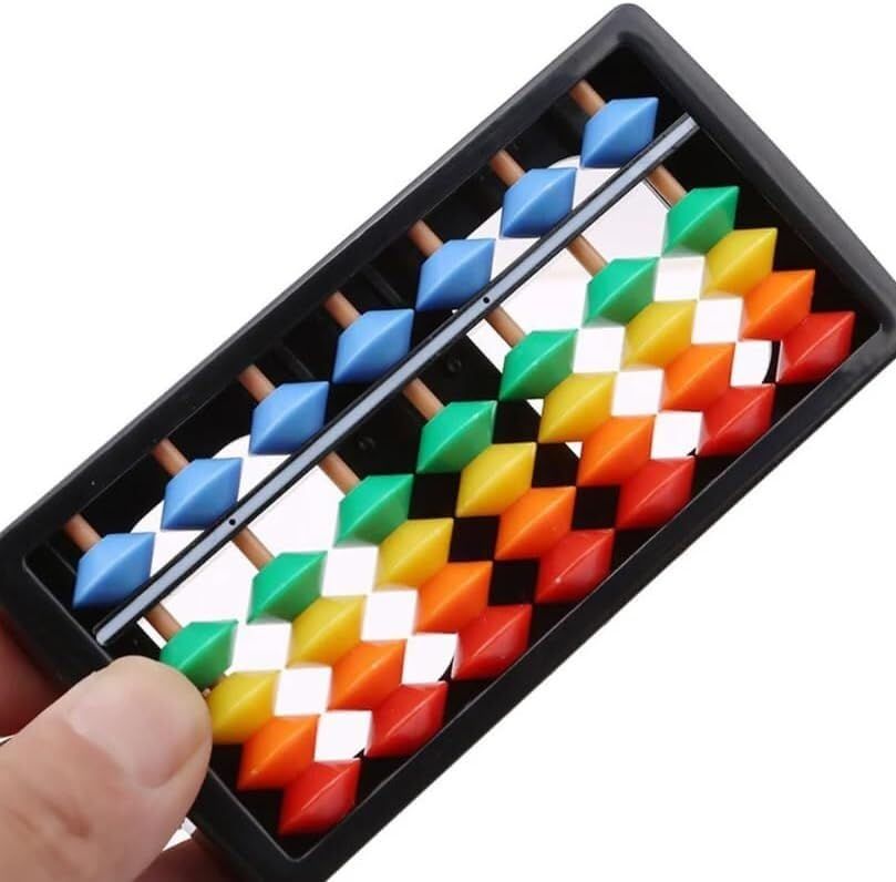 Chinese abacus toy with colorful beads, designed for kids' math learning and brain development, by Everything Baby.