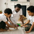 Kids' crocodile teeth game by Everything Baby showing a colorful alligator with open mouth and push-down teeth toy for children