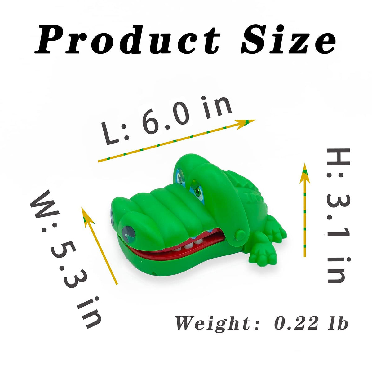 Alligator teeth game toy for kids from Everything Baby, featuring push-down teeth and crocodile design for fun and dental play.