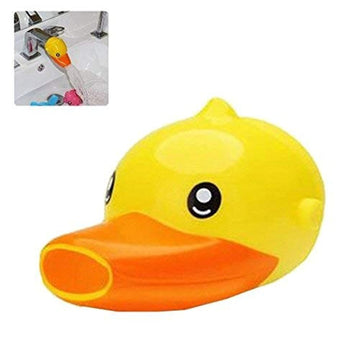 Portable silicone mouthwash brush cup with faucet extender for kids, ideal for hand washing and travel, from Everything Baby.
