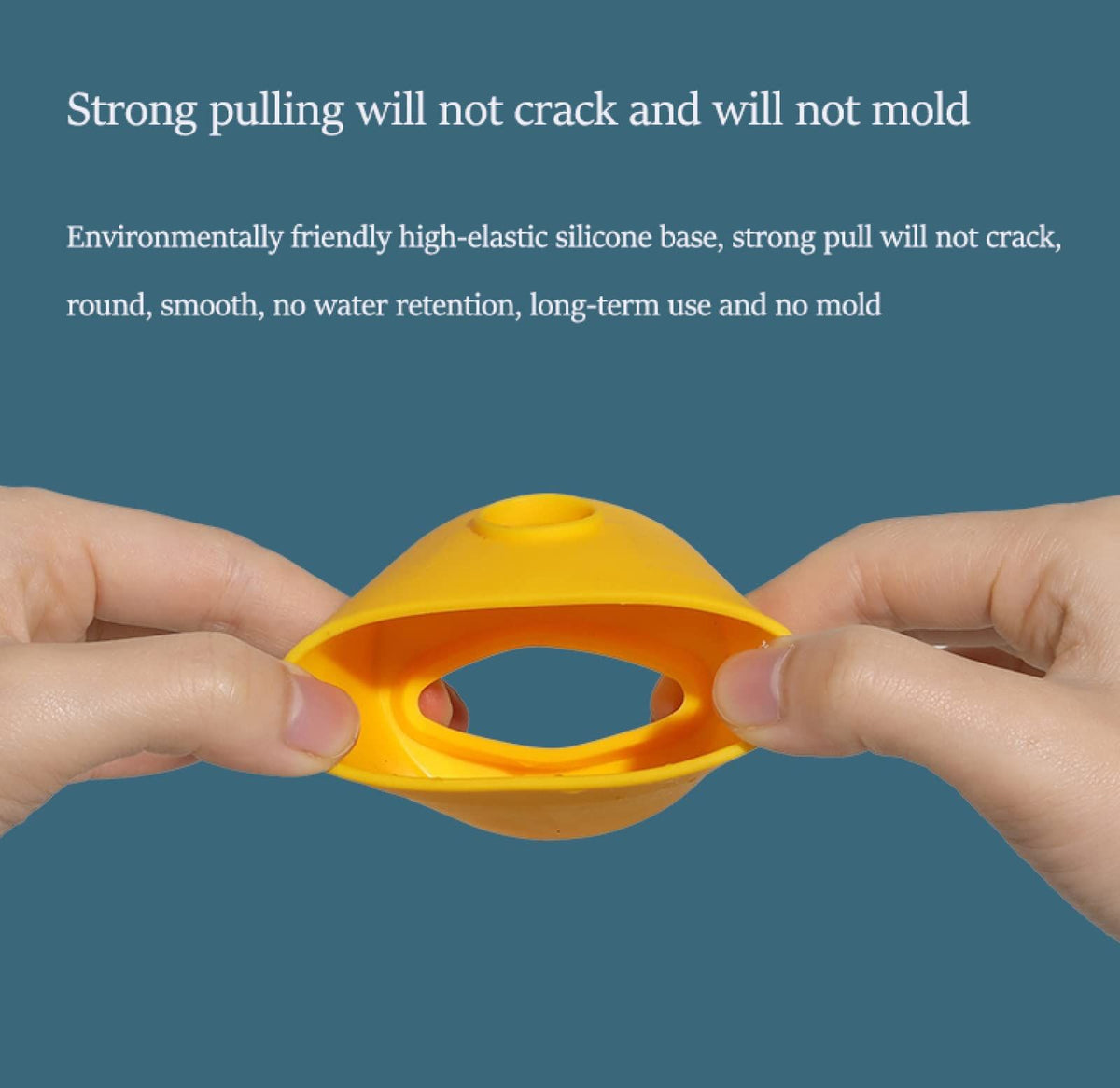 Portable silicone mouthwash brush cup with faucet extender for children, ideal for travel and hand washing.