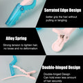 Blue plastic crocodile hair clips for women, alligator-style hair styling clips, non-slip design, part of baby and kids grooming kit