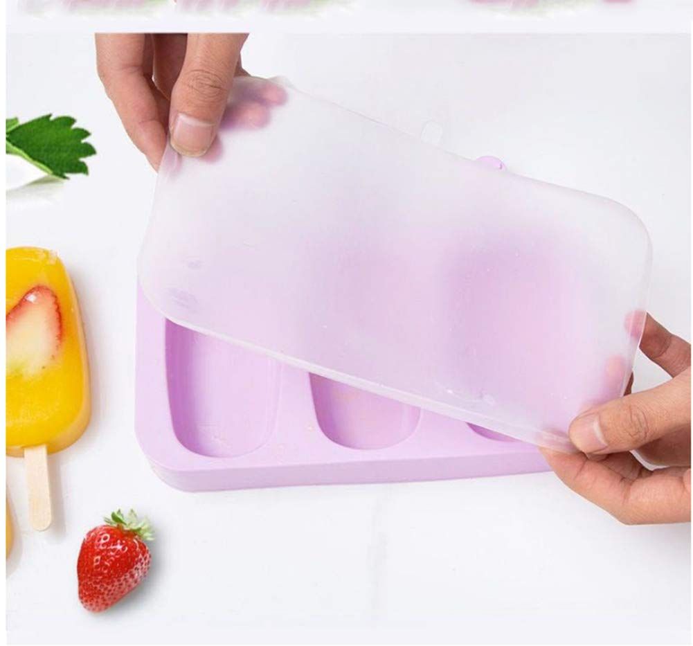 BPA-free mini popsicle mold set with sticks, perfect for making homemade frozen treats for kids, in a playful pretend play setting.