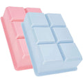Pink and blue square ice cube trays by Everything Baby, designed for making large ice cubes for drinks in a fun, kid-friendly kitchen setting.