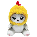 Cute fried shrimp cat plush toy by Everything Baby, soft-haired plush animal doll for kids, perfect for pretend play and gifts