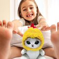 Soft plush shrimp cat toy from Everything Baby, adorable stuffed animal doll for kids, perfect for pretend play and cuddling.