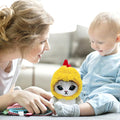 Cute fried shrimp cat plush toy by Everything Baby, soft-haired cat pillow perfect for kids' pretend play and cuddling.