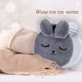 Baby and kids fluffy hot water bottle from Everything Baby with removable, washable cover, ideal for winter comfort and warmth.