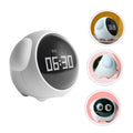 Baby thermometer and wake-up alarm clock by Everything Baby, colorful toy for toddlers and children used for temperature detection.
