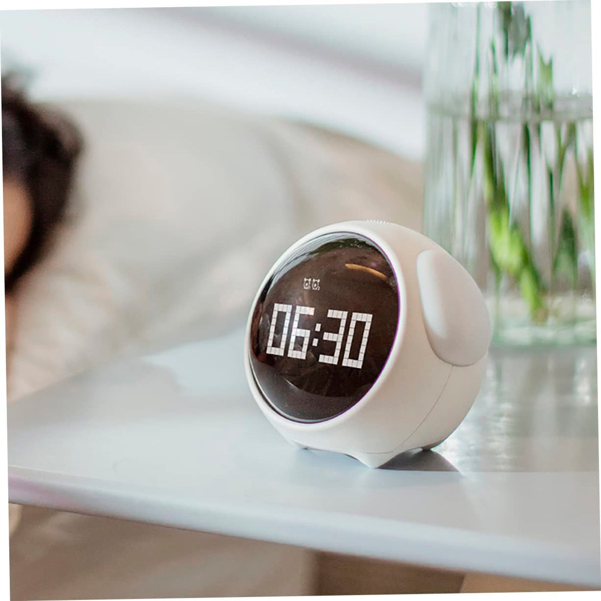 Baby and kids' temperature detection alarm clock by Everything Baby, featuring a playful design for toddlers and children.