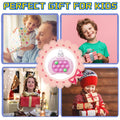 Pink rabbit bubble pop game handheld toy for kids and adults, part of activity toys by Everything Baby, featuring fast push fidget fun