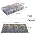 Black 8-panel, 3-ring magic folding puzzle cube toy for kids, featuring twisty building fun from Everything Baby.