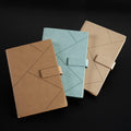 Three classic lined journal notebooks with clasps, featuring thick paper and closure, suitable for kids or students, by Everything Baby.