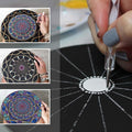 Eight round cardboard drawing boards from Everything Baby, portable art paper and paint holder tray for kids' art and painting projects.