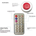 Silver and red fart machine with remote, funny fart sound toy for kids' pretend play and pranks, from Everything Baby.